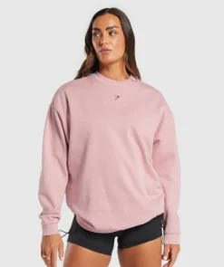 DAMES Gymshark Hoodies & Truien*Strong Girl Lifting Club Oversized Graphic Crew