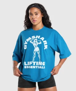 DAMES Gymshark T-shirts*Strong Women Oversized T-Shirt