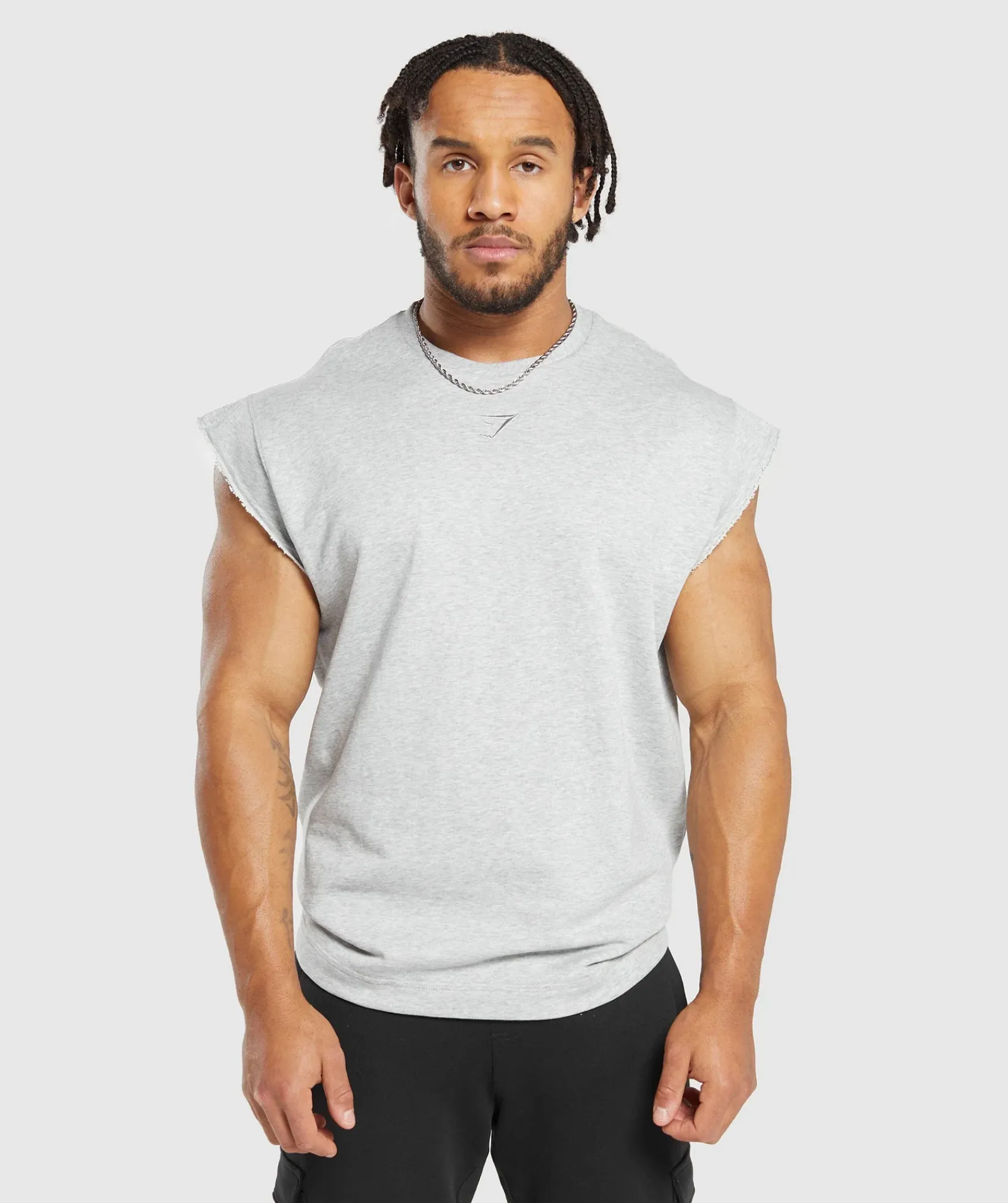 Heren Gymshark Tanktops|T-shirts*Super Natural Cut Off Tank