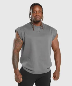 Heren Gymshark Tanktops|T-shirts*Super Natural Cut Off Tank