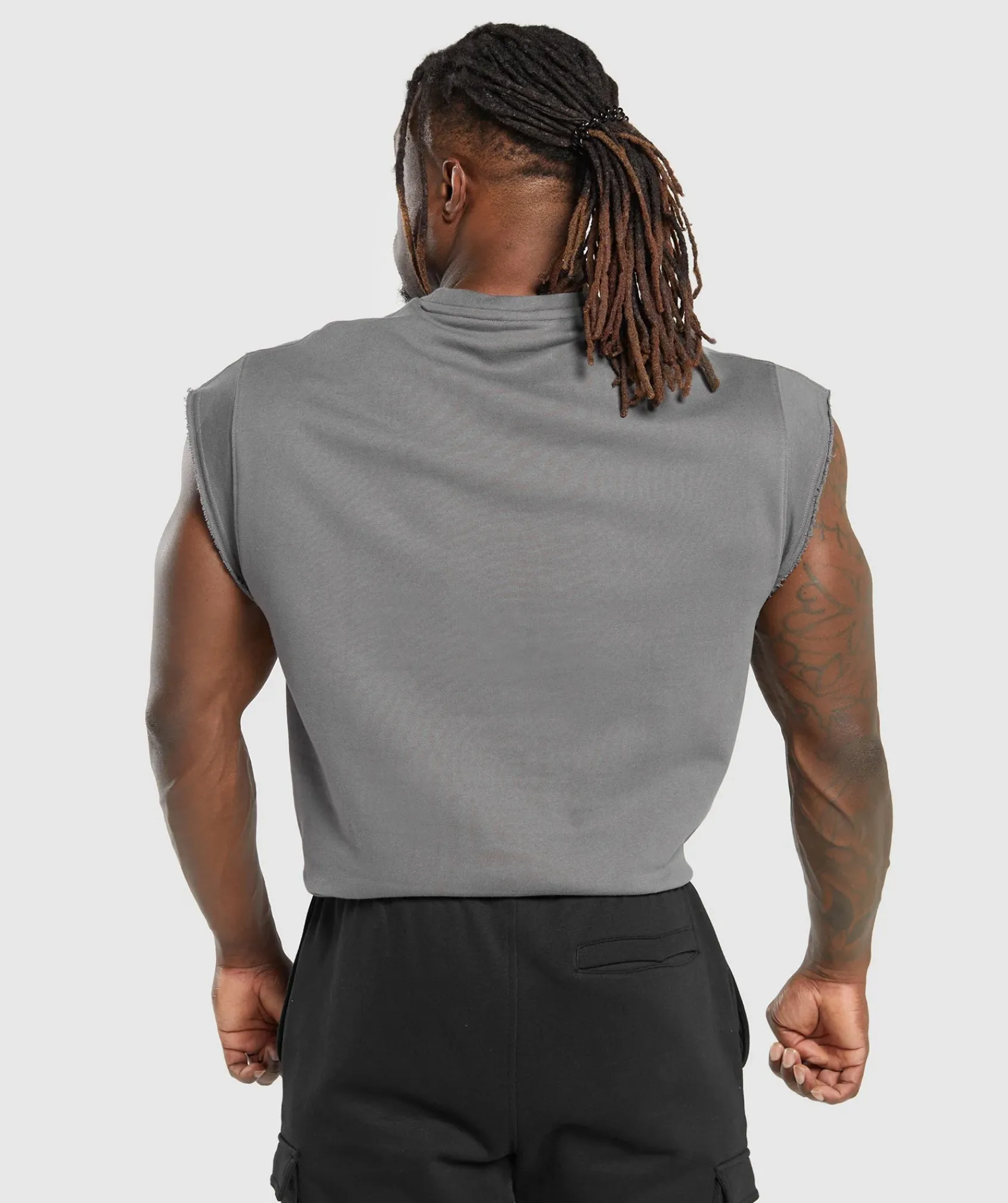 Heren Gymshark Tanktops|T-shirts*Super Natural Cut Off Tank