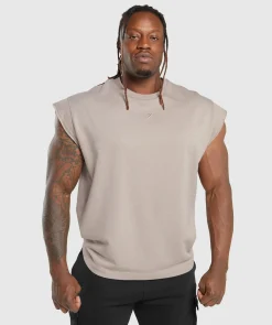 Heren Gymshark Tanktops|T-shirts*Super Natural Cut Off Tank