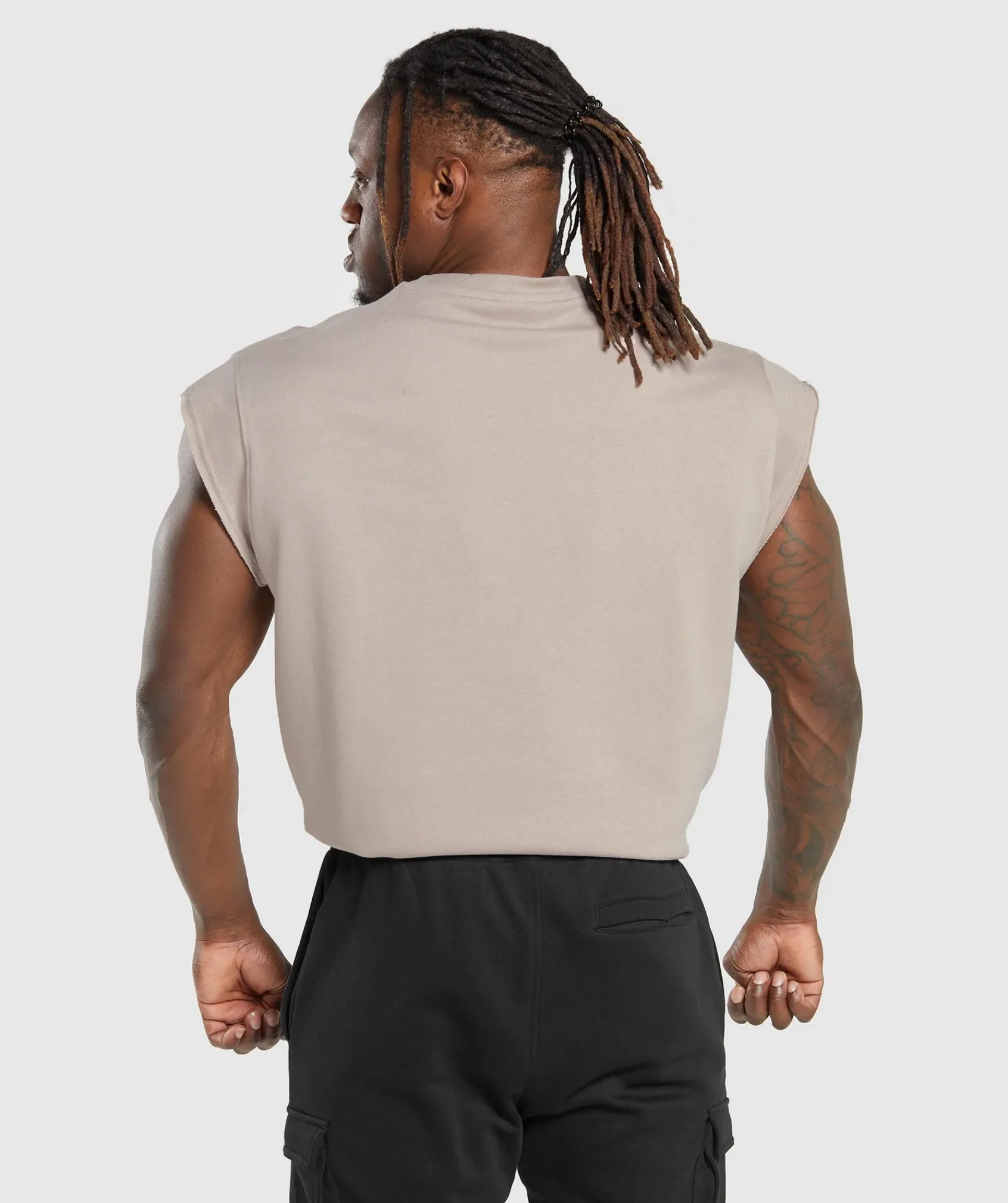 Heren Gymshark Tanktops|T-shirts*Super Natural Cut Off Tank