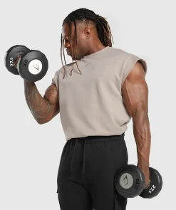 Heren Gymshark Tanktops|T-shirts*Super Natural Cut Off Tank