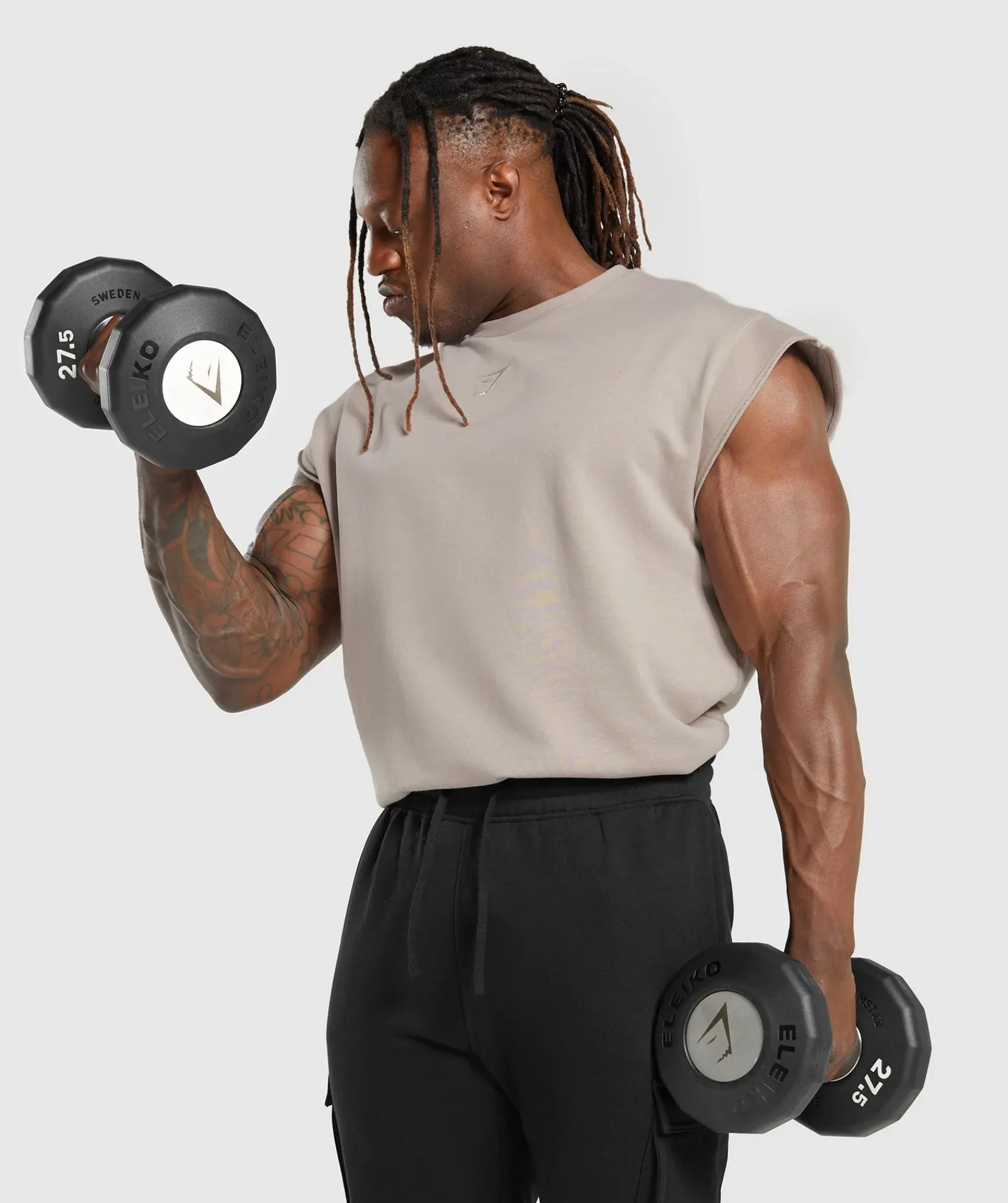 Heren Gymshark Tanktops|T-shirts*Super Natural Cut Off Tank
