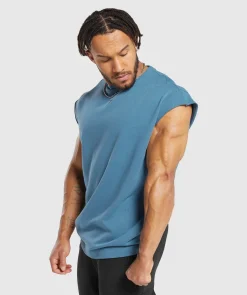 Heren Gymshark Tanktops|T-shirts*Super Natural Cut Off Tank