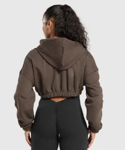 DAMES Gymshark Hoodies & Truien*Superset Crop Zip Hoodie