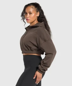 DAMES Gymshark Hoodies & Truien*Superset Crop Zip Hoodie