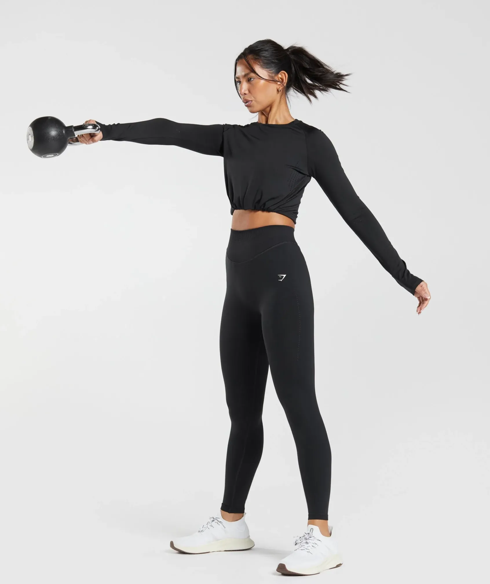 DAMES Gymshark Leggings|Zwarte Leggings*Sweat Seamless Leggings