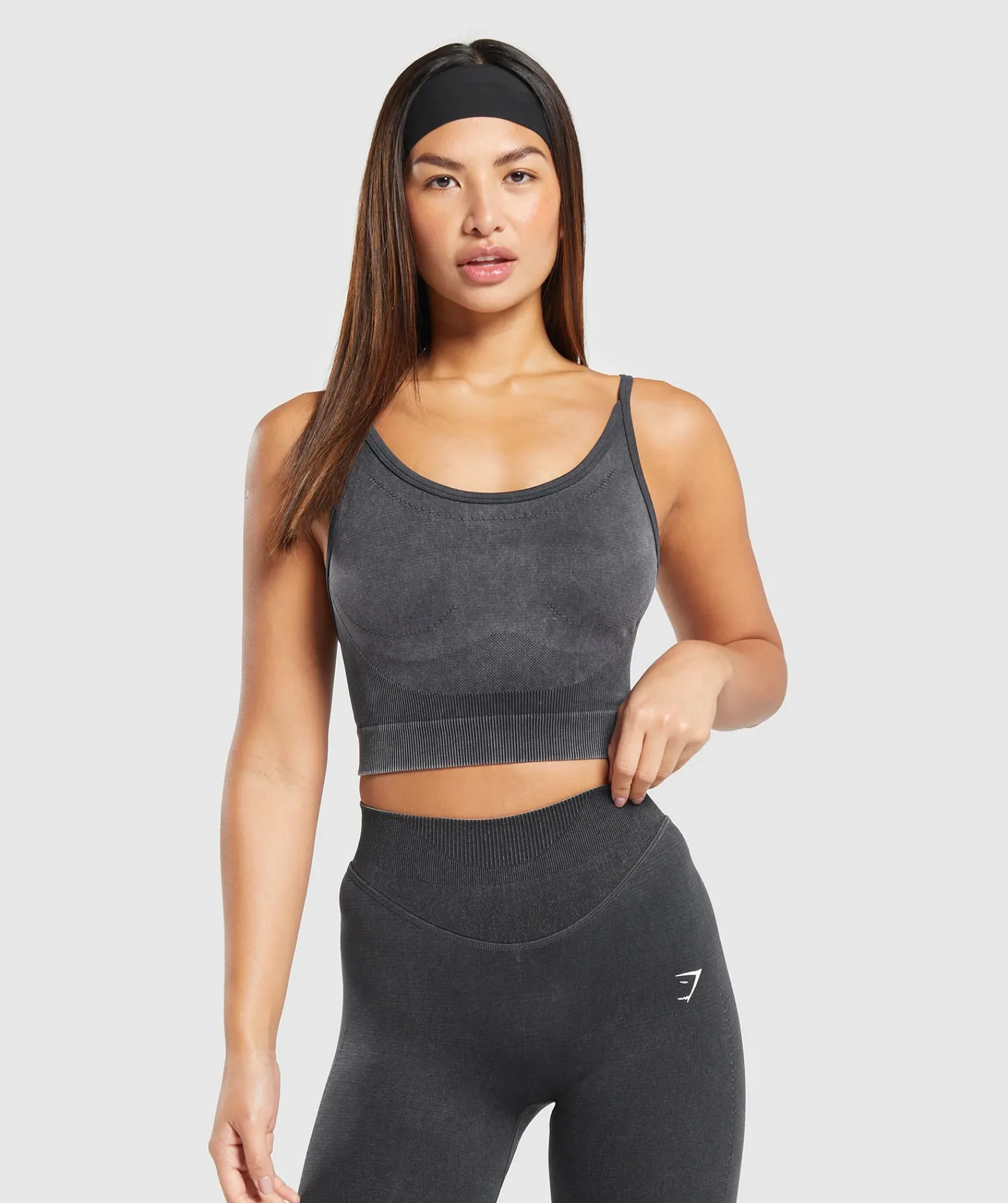 DAMES Gymshark Croptops|Tanktops*Sweat Seamless Washed Midi Tank