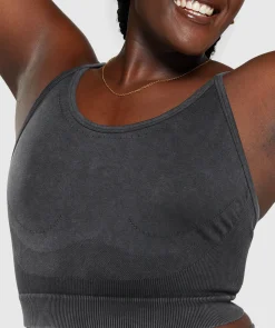 DAMES Gymshark Croptops|Tanktops*Sweat Seamless Washed Midi Tank