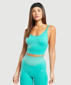 DAMES Gymshark Croptops|Tanktops*Sweat Seamless Washed Midi Tank