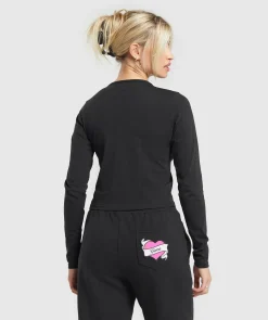 DAMES Gymshark T-shirts*Tattoo Midi Long Sleeve T-Shirt