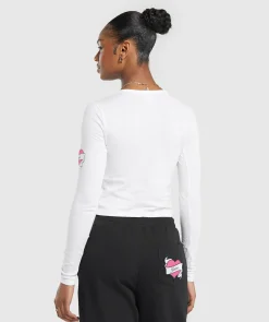 DAMES Gymshark T-shirts*Tattoo Midi Long Sleeve T-Shirt