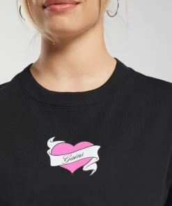 DAMES Gymshark Croptops|T-shirts*Tattoo Oversized Crop Top