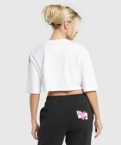 DAMES Gymshark Croptops|T-shirts*Tattoo Oversized Crop Top
