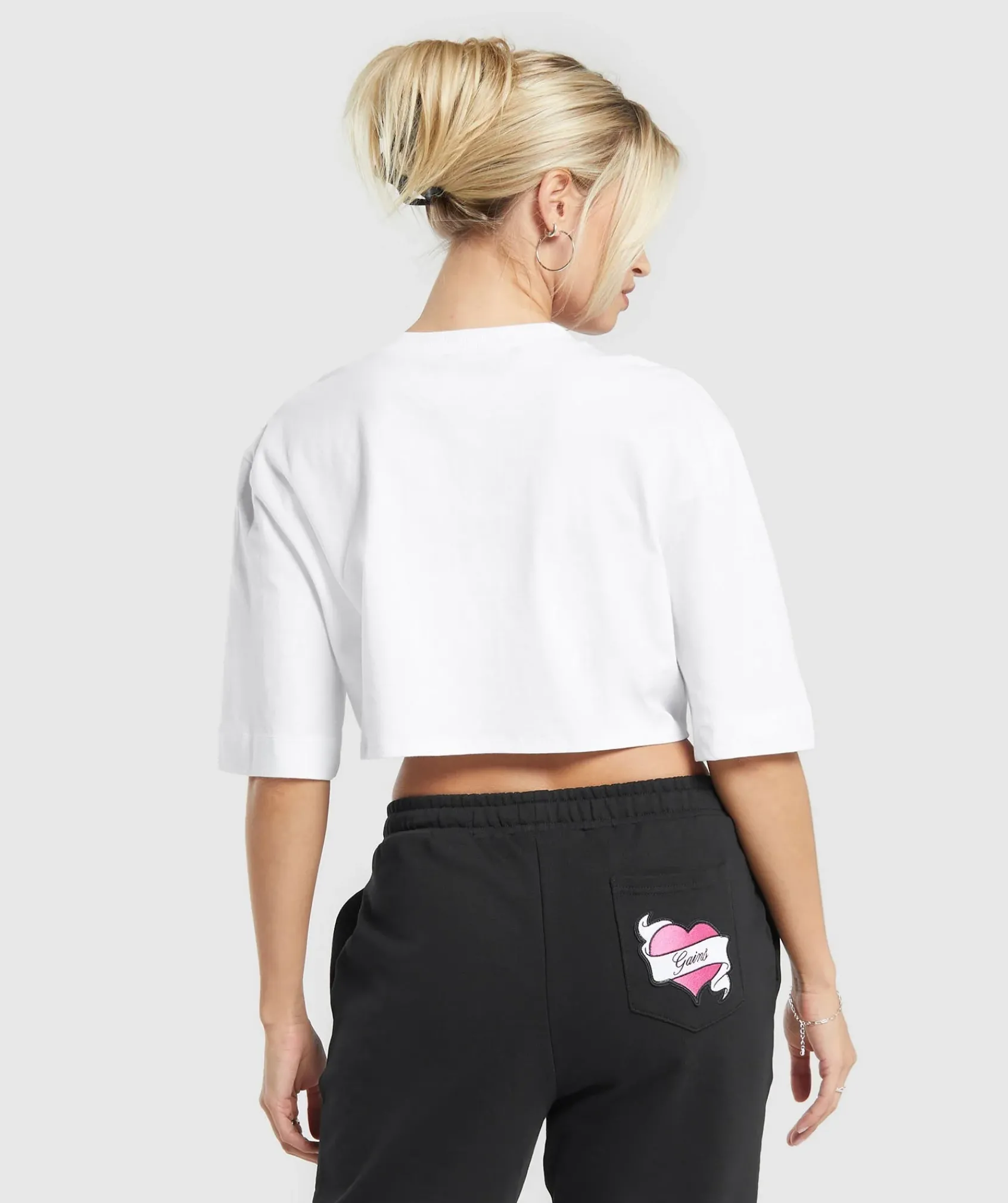 DAMES Gymshark Croptops|T-shirts*Tattoo Oversized Crop Top