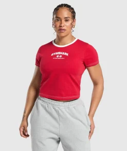 DAMES Gymshark Croptops|T-shirts*Team GS Baby Tee
