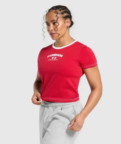 DAMES Gymshark Croptops|T-shirts*Team GS Baby Tee