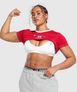 DAMES Gymshark Croptops|T-shirts*Team GS Baby Tee