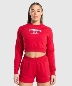 DAMES Gymshark Hoodies & Truien*Team GS Cropped Sweatshirt