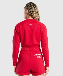 DAMES Gymshark Hoodies & Truien*Team GS Cropped Sweatshirt