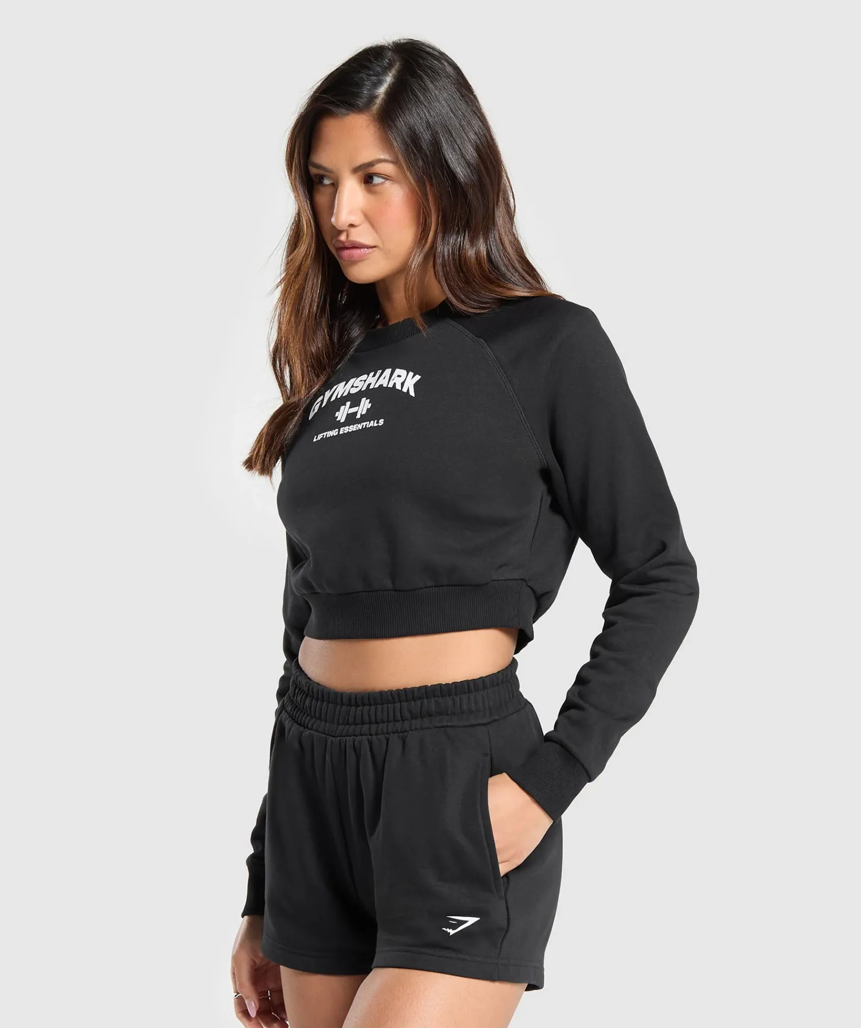 DAMES Gymshark Hoodies & Truien*Team GS Cropped Sweatshirt