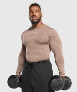 Heren Gymshark T-shirts*Tectonic Long Sleeve T-Shirt