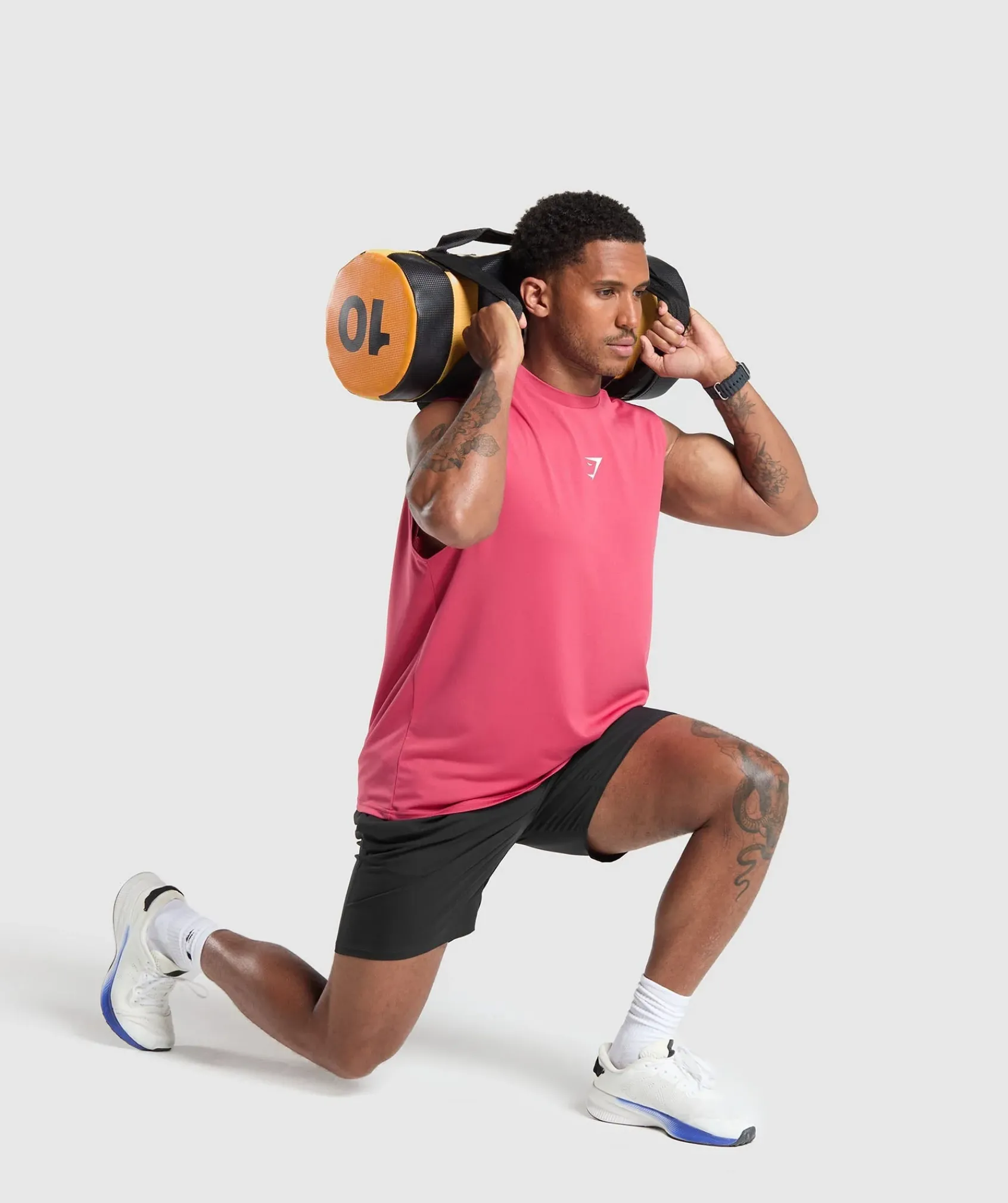 Heren Gymshark Tanktops*Training Department Cut Off Tank