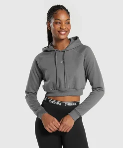 DAMES Gymshark Croptops|Hoodies & Truien*Training Fleece Cropped Hoodie