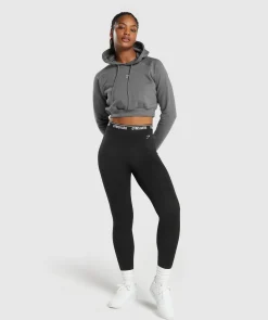 DAMES Gymshark Croptops|Hoodies & Truien*Training Fleece Cropped Hoodie