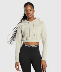 DAMES Gymshark Hoodies & Truien*Training Fleece Cropped Hoodie