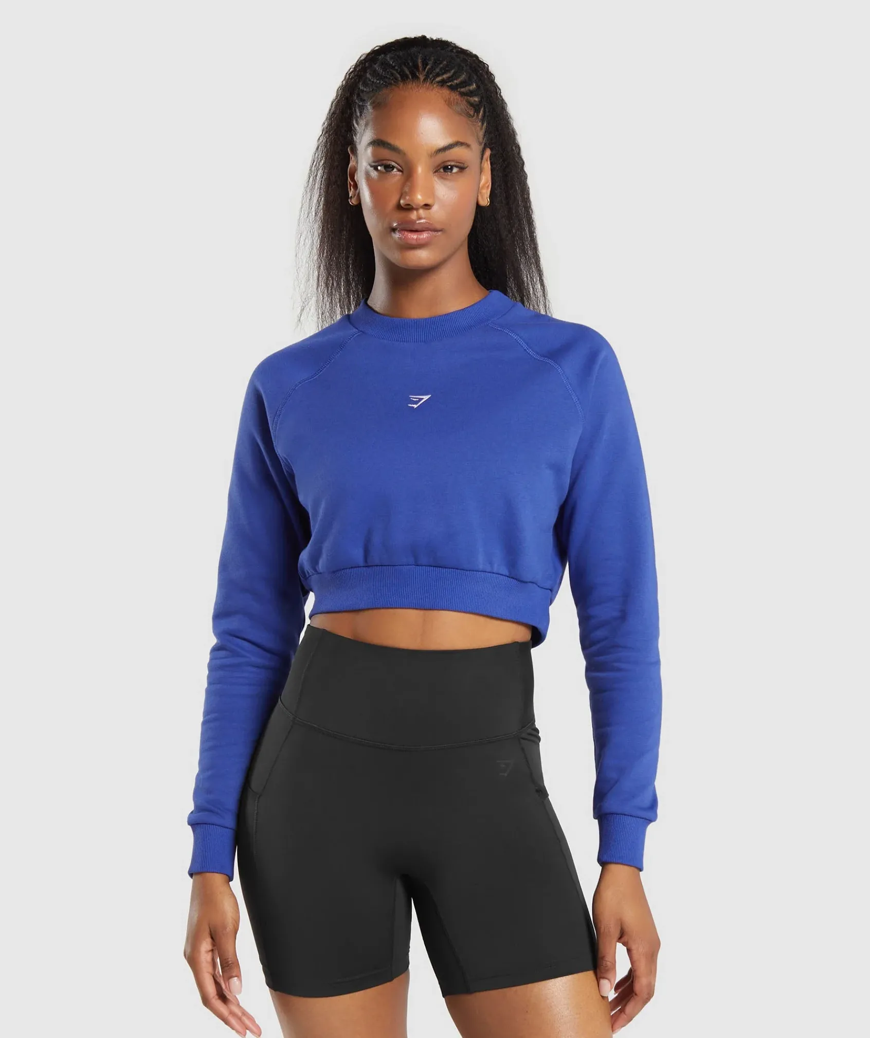 DAMES Gymshark Hoodies & Truien*Training Fleece Cropped Sweatshirt
