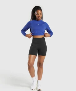DAMES Gymshark Hoodies & Truien*Training Fleece Cropped Sweatshirt