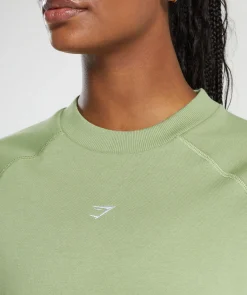 DAMES Gymshark Hoodies & Truien*Training Fleece Cropped Sweatshirt
