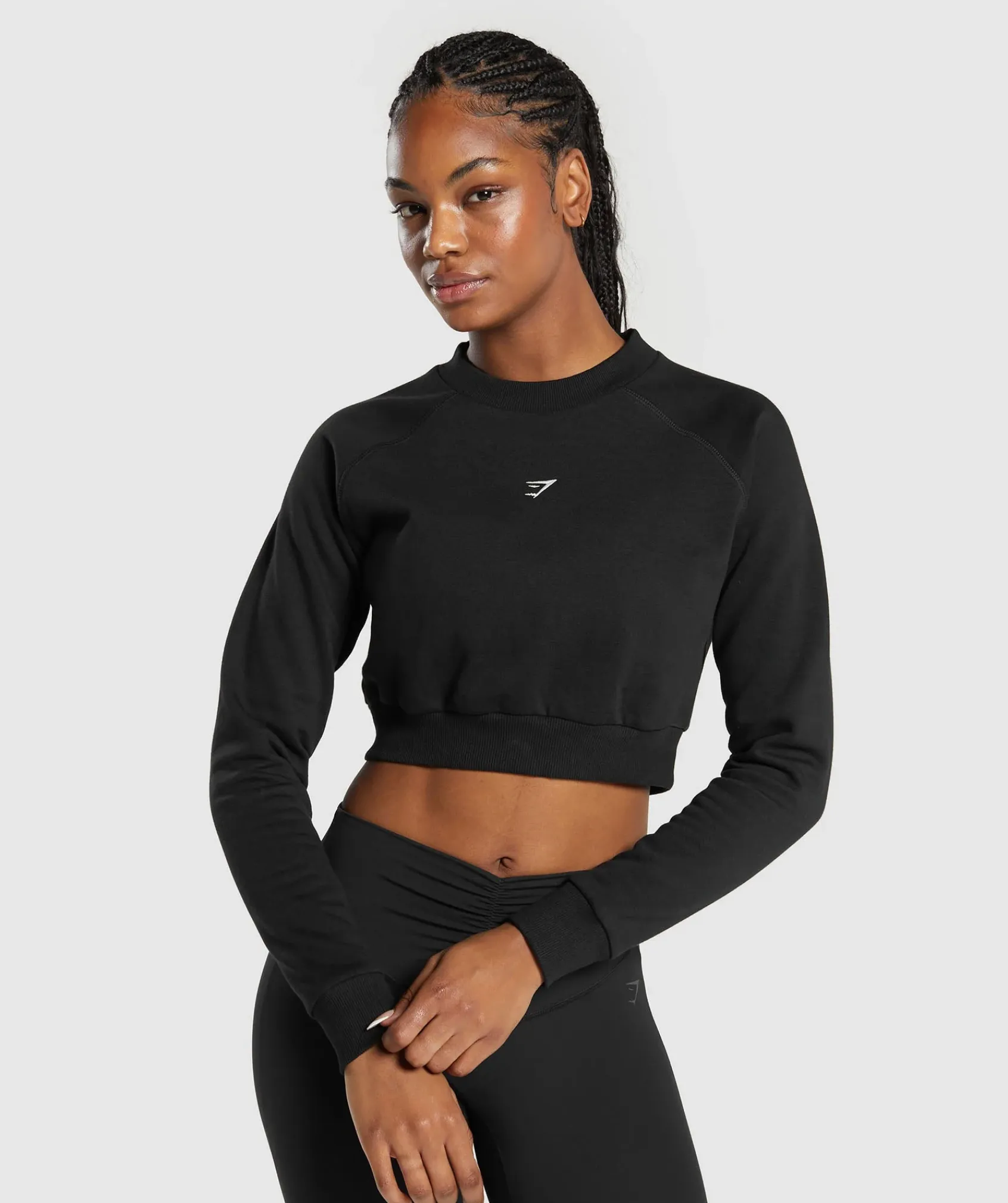 DAMES Gymshark Croptops|Hoodies & Truien*Training Fleece Cropped Sweatshirt