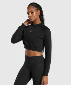 DAMES Gymshark Croptops|Hoodies & Truien*Training Fleece Cropped Sweatshirt