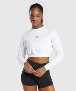 DAMES Gymshark Croptops|Hoodies & Truien*Training Fleece Cropped Sweatshirt