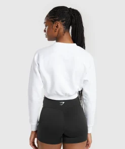 DAMES Gymshark Croptops|Hoodies & Truien*Training Fleece Cropped Sweatshirt