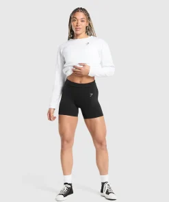 DAMES Gymshark T-shirts*Training Oversized Cotton Long Sleeve Top