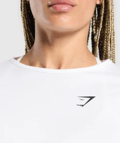 DAMES Gymshark T-shirts*Training Oversized Cotton Long Sleeve Top