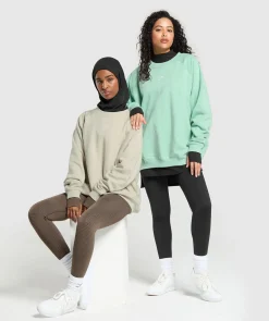 DAMES Gymshark Bedekkende Sportkleding|Hoodies & Truien*Training Oversized Fleece Sweatshirt