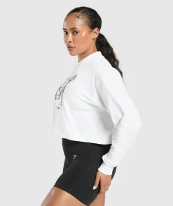 DAMES Gymshark Croptops|T-shirts*Two Strong Women Midi Long Sleeve Top