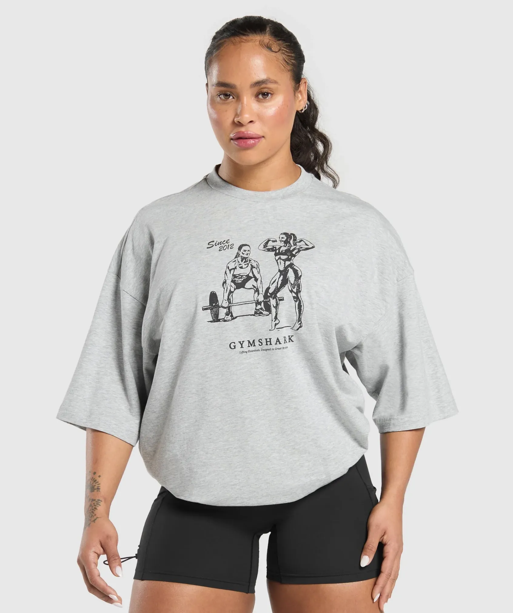 DAMES Gymshark Bedekkende Sportkleding|T-shirts*Two Strong Women Oversized T-Shirt