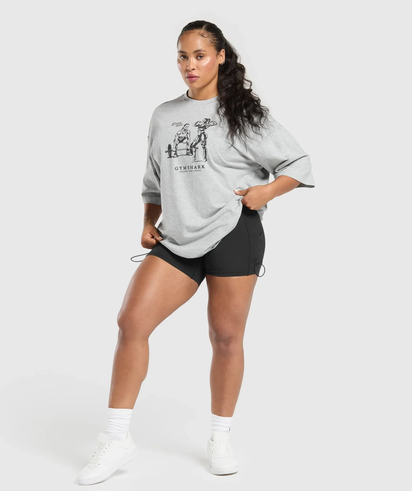 DAMES Gymshark Bedekkende Sportkleding|T-shirts*Two Strong Women Oversized T-Shirt