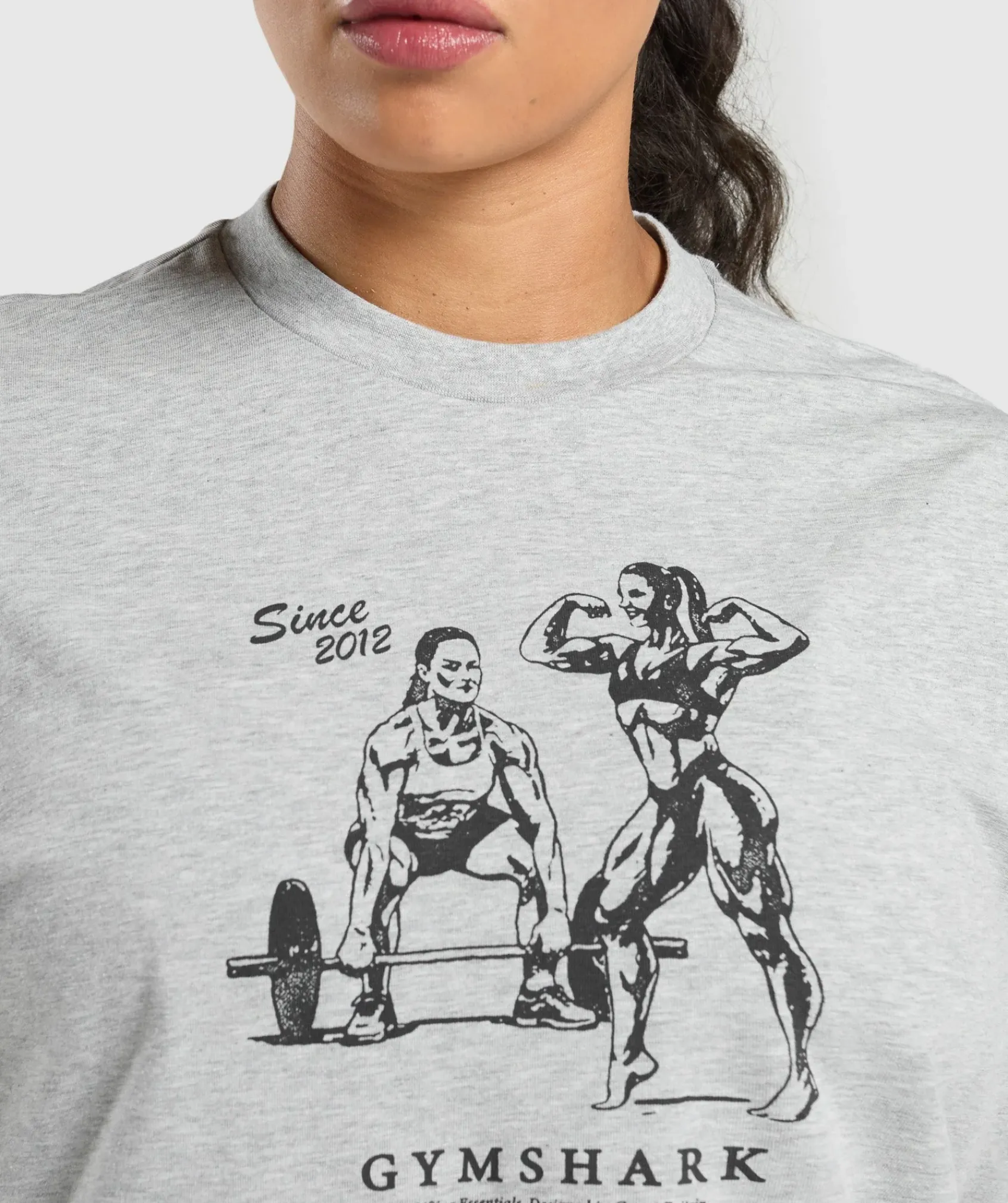 DAMES Gymshark Bedekkende Sportkleding|T-shirts*Two Strong Women Oversized T-Shirt