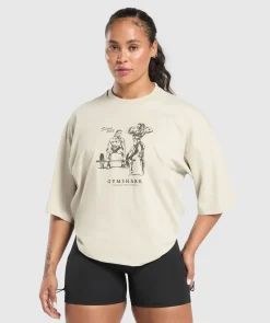 DAMES Gymshark Bedekkende Sportkleding|T-shirts*Two Strong Women Oversized T-Shirt