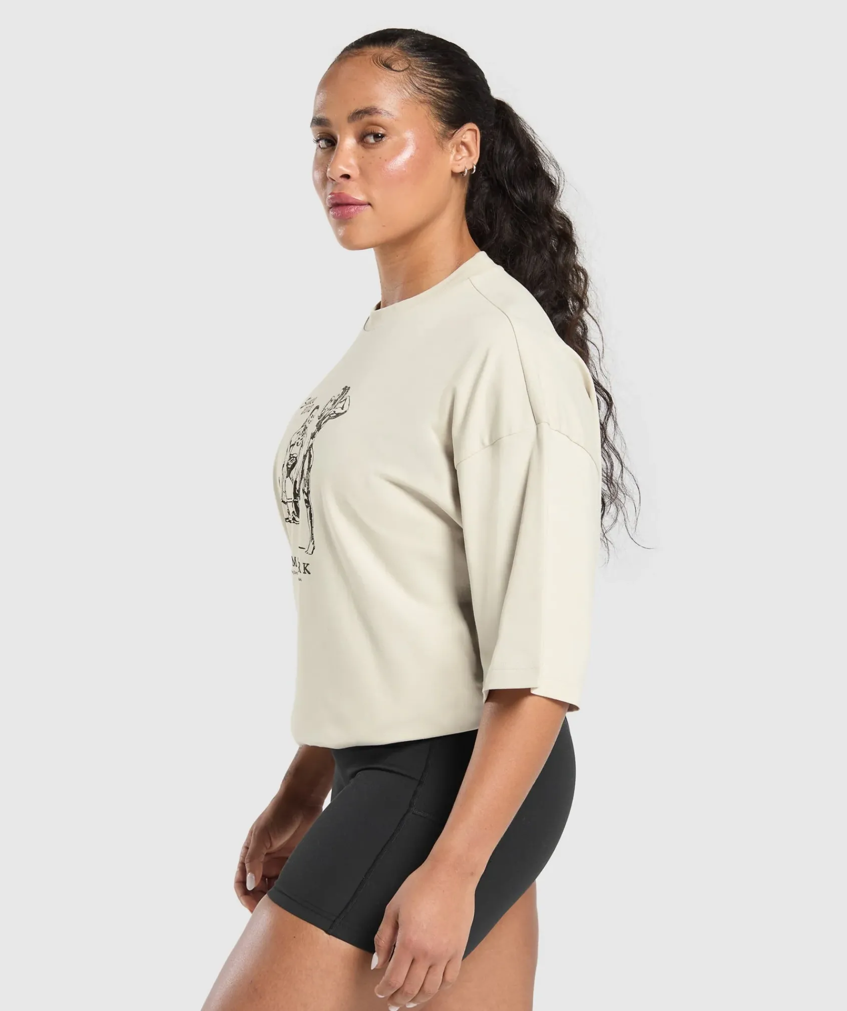DAMES Gymshark Bedekkende Sportkleding|T-shirts*Two Strong Women Oversized T-Shirt
