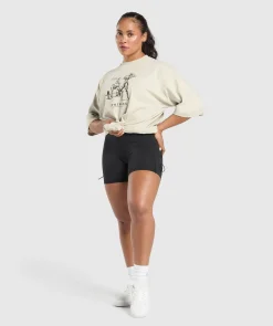DAMES Gymshark Bedekkende Sportkleding|T-shirts*Two Strong Women Oversized T-Shirt