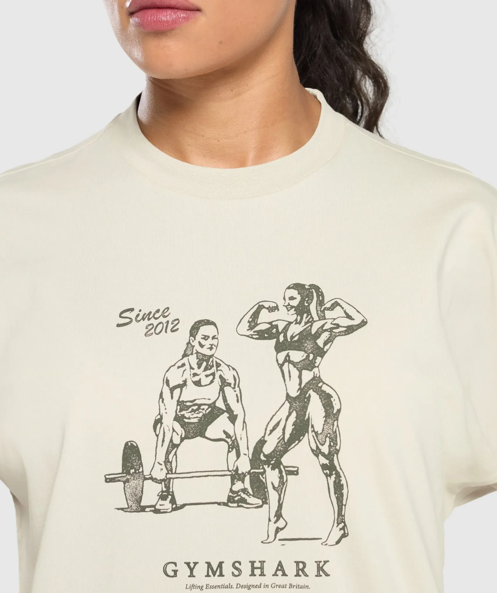 DAMES Gymshark Bedekkende Sportkleding|T-shirts*Two Strong Women Oversized T-Shirt